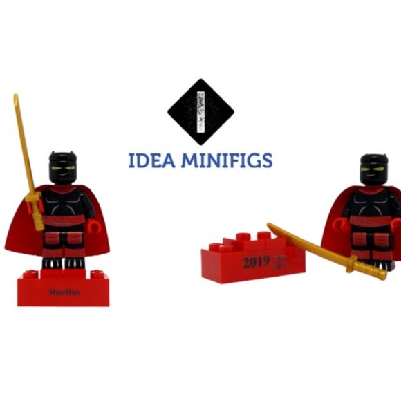 Mao Kitty Cat Custom UV Print Design on Lego Minifigure - Picture 3 of 3